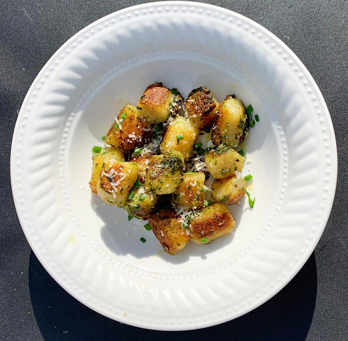 Gnocchi with Homemade Basil Pesto
