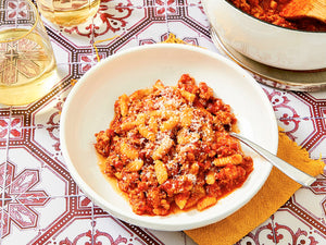 Malloreddus Alla Campidanese (Sardinian Ridged Pasta With Saffron and Pork Ragù)