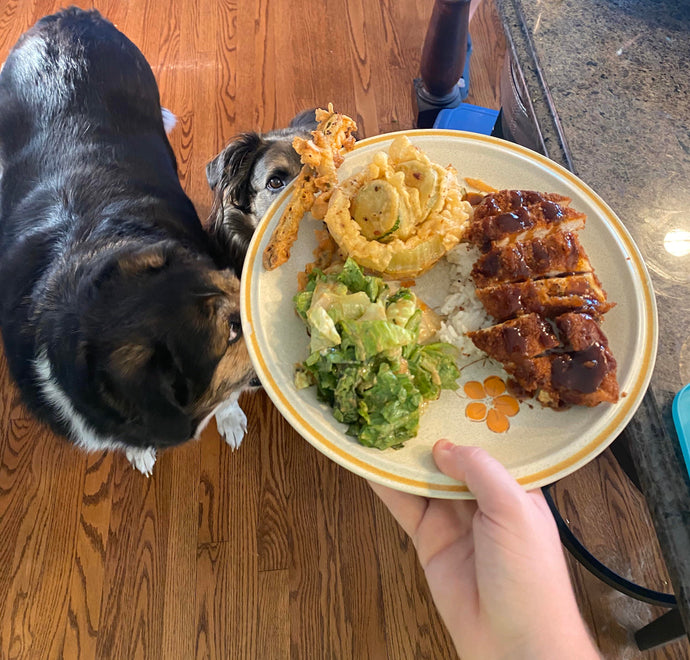 Made bento boxes for dinner- vegetable tempura, chicken katsu over rice, and salad with sesame dressing (we didn’t have the special boxes for it :(. )