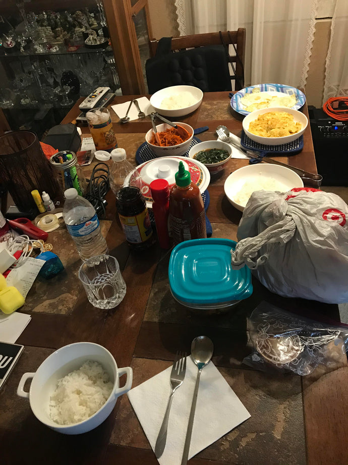 Korean night at my house.