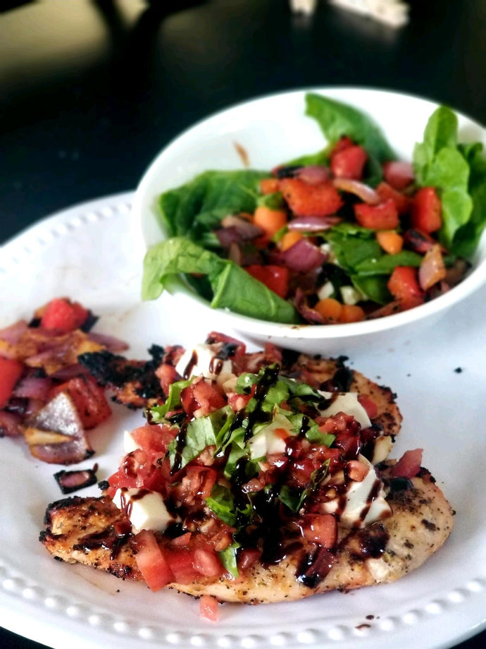 Homemade Grilled Chicken Caprese (gotta love that new Iphone Camera)