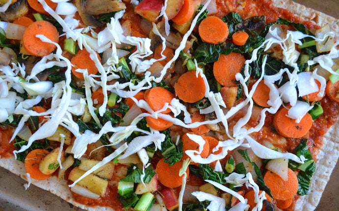 Personal Lavash Flatbread Pizza [Vegan]