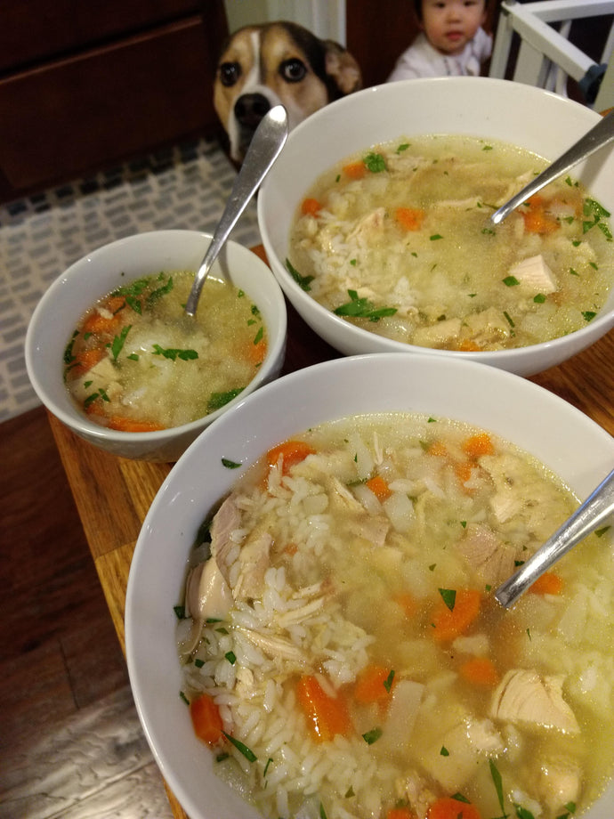 Chicken soup with rice