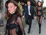Nicola Peltz makes jaws drop in a see-through catsuit for date night in LA with Brooklyn Beckham