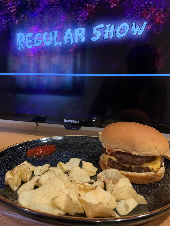 Watchin some Regular Show before UFC 249