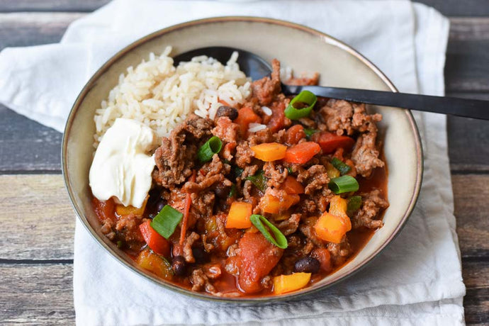 Low FODMAP chili con carne