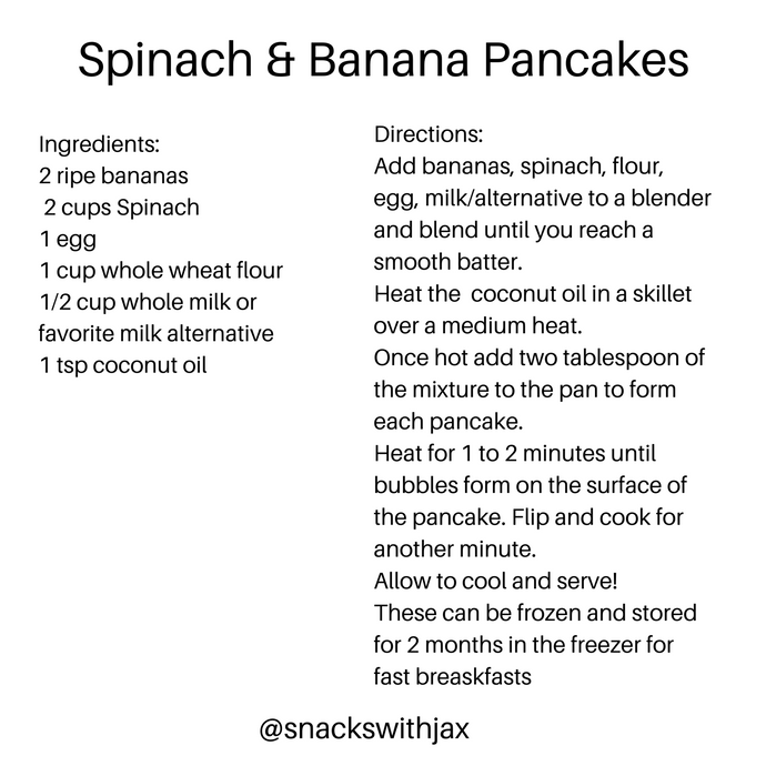 Spinach and Banana Pancakes