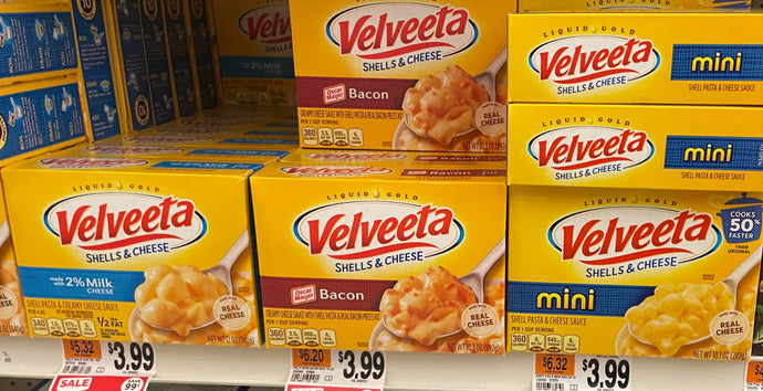 Velveeta Shells & Cheese or Kraft Deluxe Dinners $1.80 each at Stop & Shop