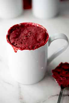 Easy Red Velvet Mug Cake Recipe For Valentine’s Day