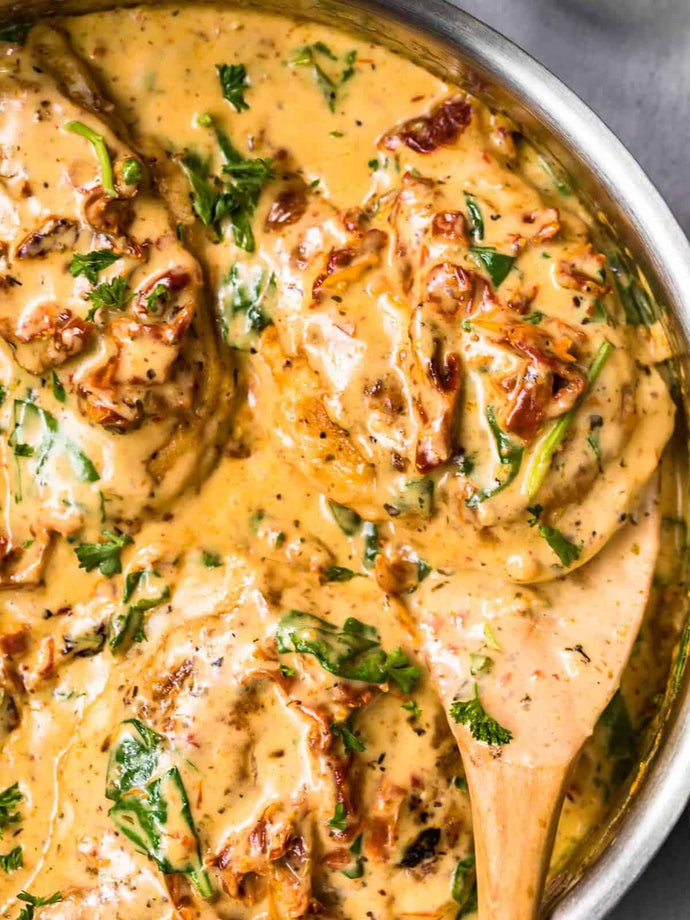 Tuscan Chicken in Parmesan Cream Sauce