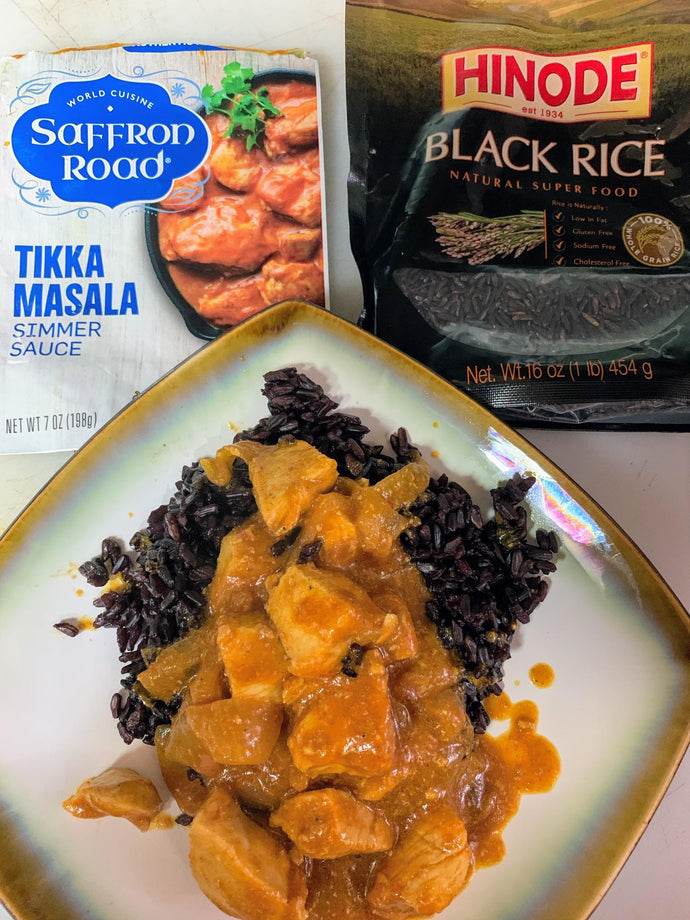 Chicken Tikka Masala and Black Rice