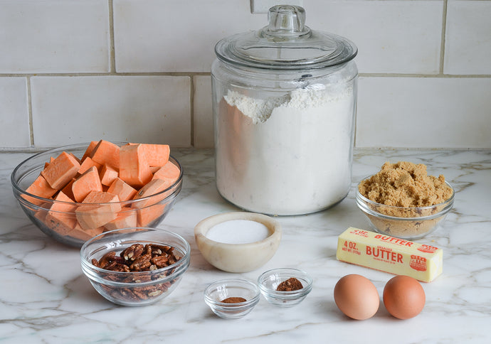 Sweet Potato Casserole with Pecan Streusel