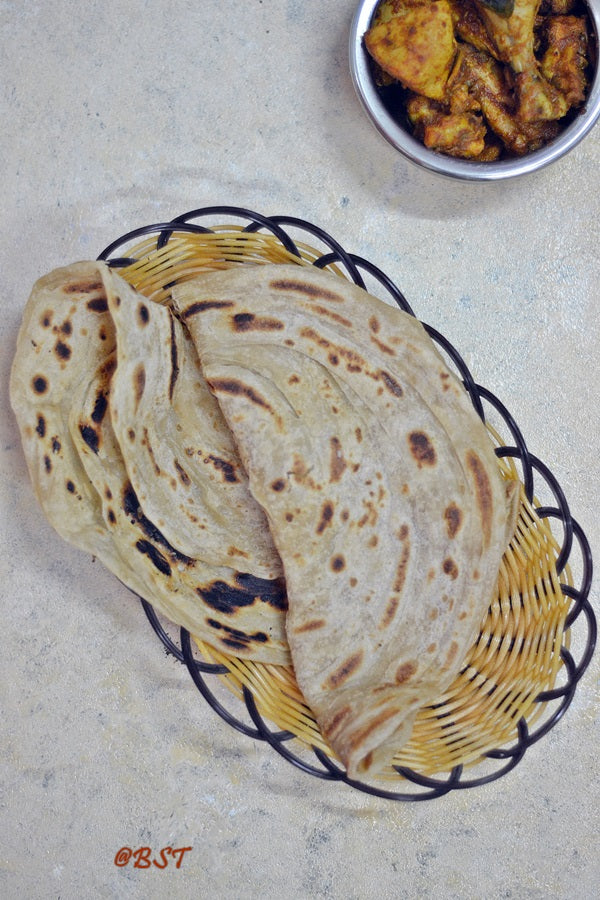 Parantha | Lachha Paratha ~ Indian Leavened Flatbread