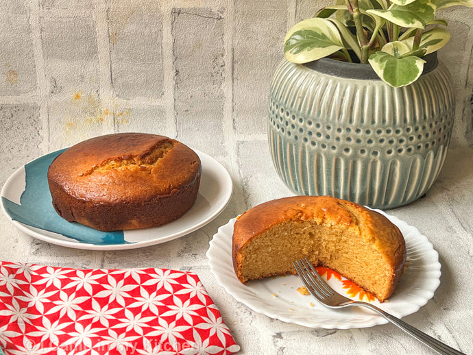 Eggless Orange Cake | Condensed Milk Cake