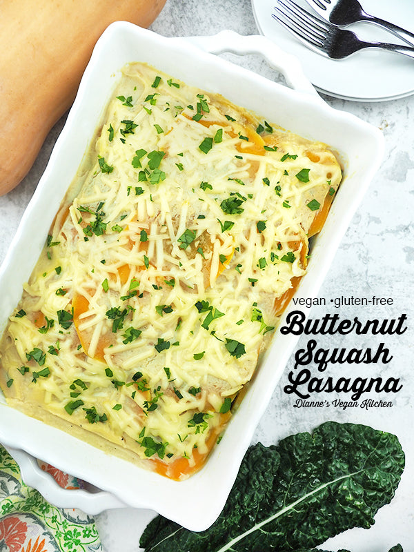 Vegan Butternut Squash Lasagna with Kale