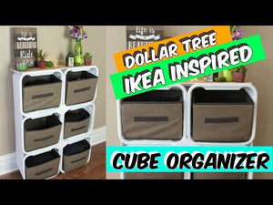 Hey Bargain Family! Today, I'll be showing you how to make a cube organizer using Dollar Tree items