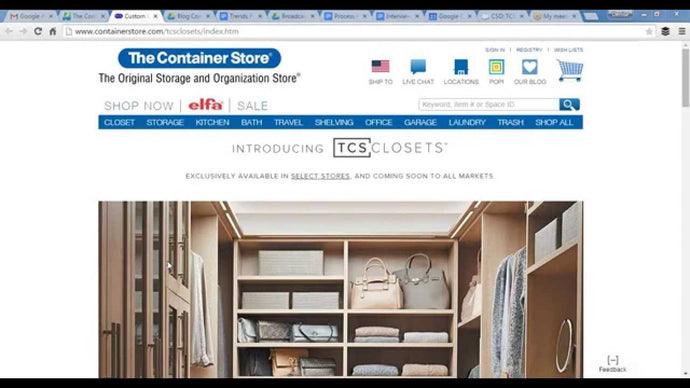 Container Store Launches Custom Closet Line by Denise Butchko (5 years ago)