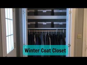 For our organizational project this week, we tackled our winter coat closet