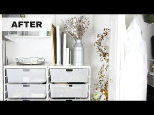 In this video I show you my storage closet makeover redesign, and how I store and organizing everything in it! I used the Elfa closet system from the Container ...