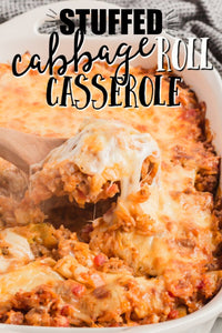 This cabbage roll casserole recipe is an easy comfort food dinner recipe