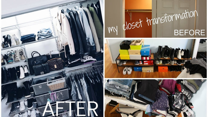 TIMELAPSE: MY CLOSET TRANSFORMATION || elfa closet || The Container Store by Eliana Jalali (3 years ago)