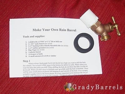 Tips Rain Barrel Kit
