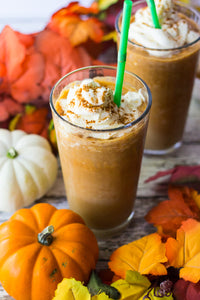 These Pumpkin Spice Frappuccinos are a tasty spin on a fall fave, especially if you love iced coffee – and you won't even need to go to Starbucks!  Jump to Recipe