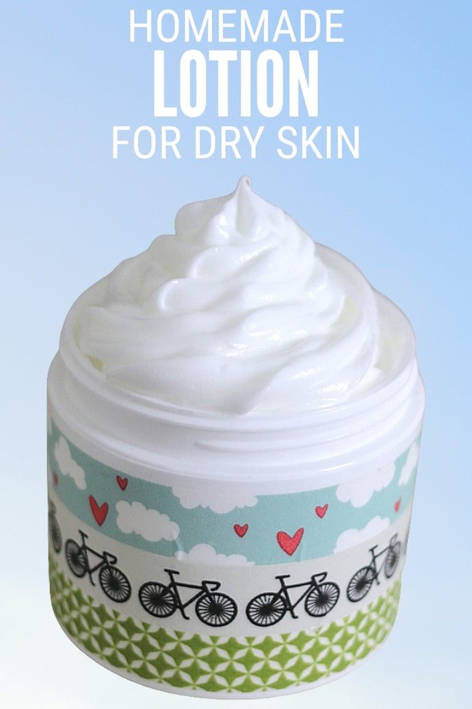 Soften that dry skin with this recipe for Handmade Lotion made with Baby Lotion