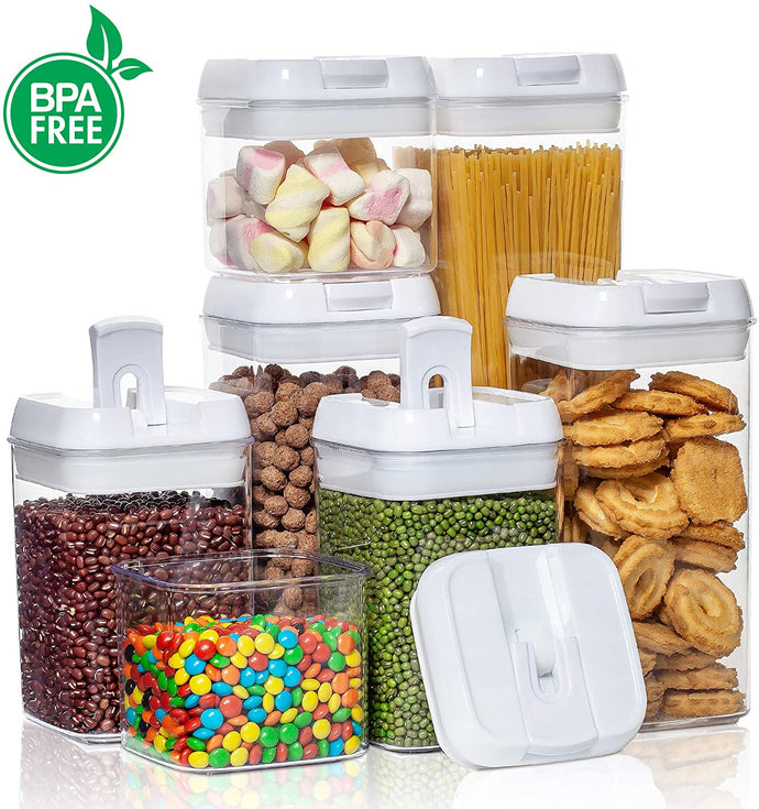 Airtight Food Storage Containers with Labels 7-Piece Set only $24!