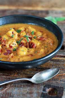 RECIPE: Pumpkin Soup With Bacon, Sage & Gnocchi