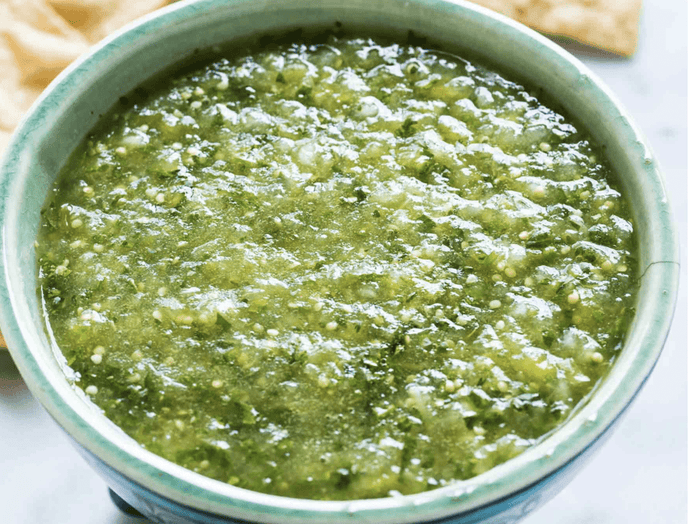 Easy Salsa Verde Recipe & My Healthy Baked Tortilla Chips!