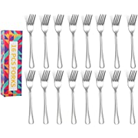 16-Piece Kitware 8'' Stainless Steel Silverware Dinner Forks only $8.00