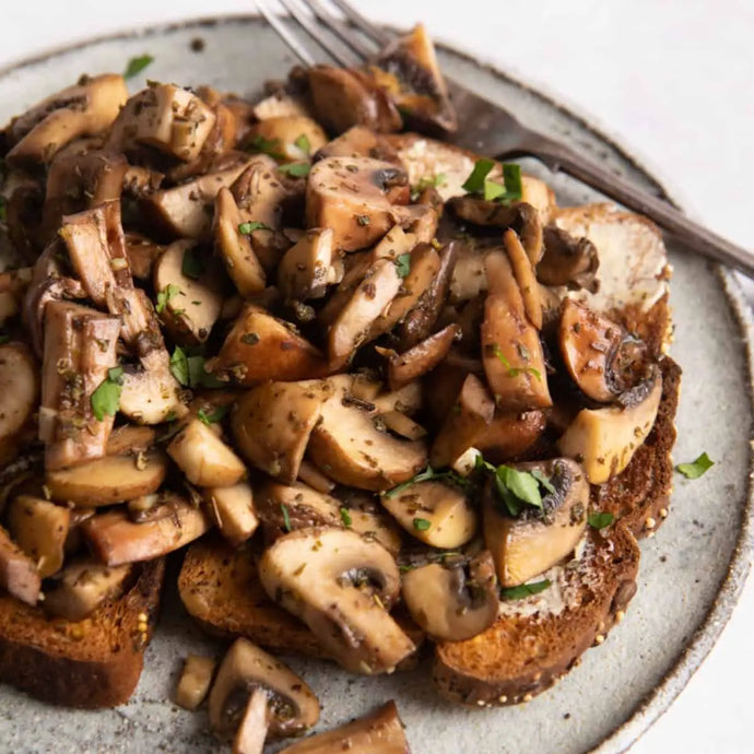 Garlic Mushrooms on Toast