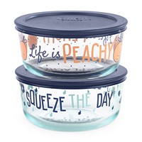 Pyrex Decorated 4-Pc. Squeeze The Day Food Storage Container Set only $11.19