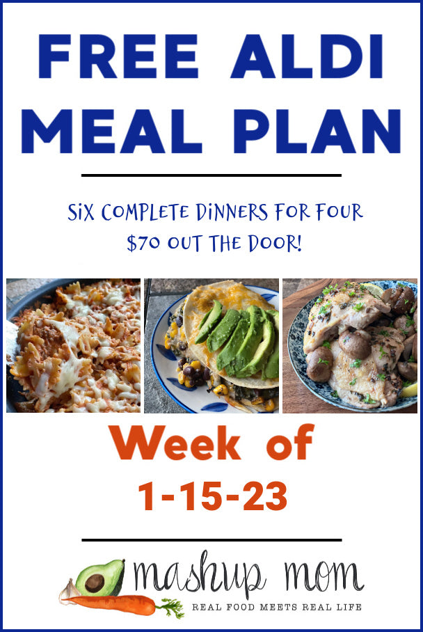 Free ALDI Meal Plan week of 1/15/23