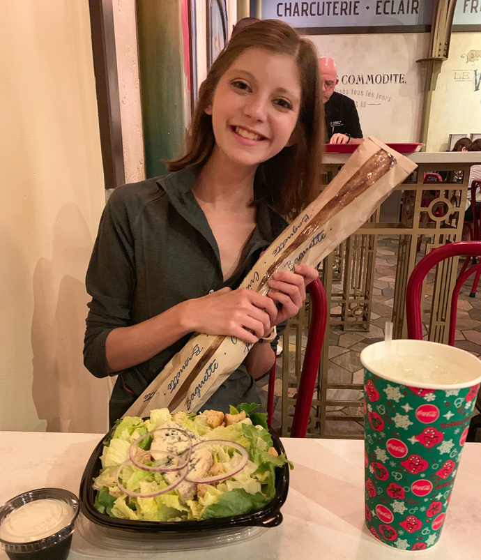 Bleu Cheese Salad with this fresh Baguette