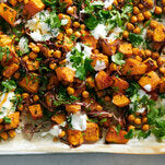 Squash + Chickpeas + Sheet Pan