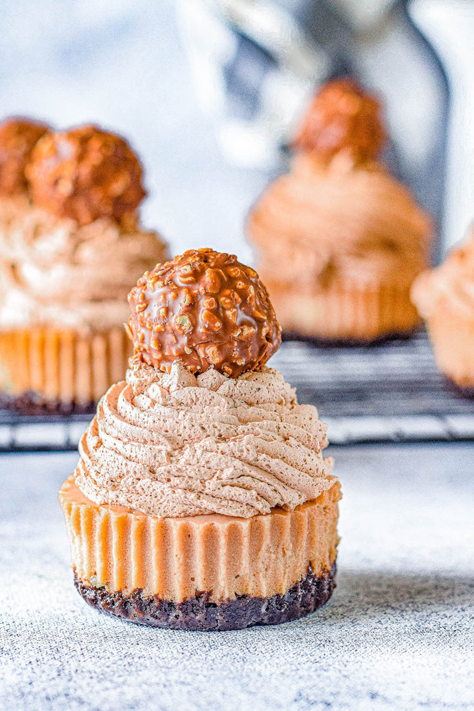 Mini Ferrero Rocher Cheesecakes