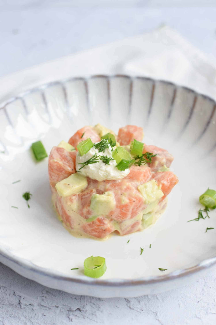 Low FODMAP salmon tartare