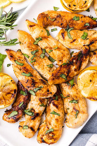 Grilled Lemon Rosemary Chicken Tenders