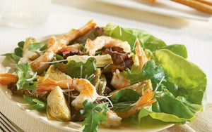 Warm Shrimp, Artichoke, and Parmesan Salad