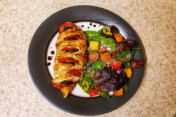 Hasselback Caprese Chicken Breast