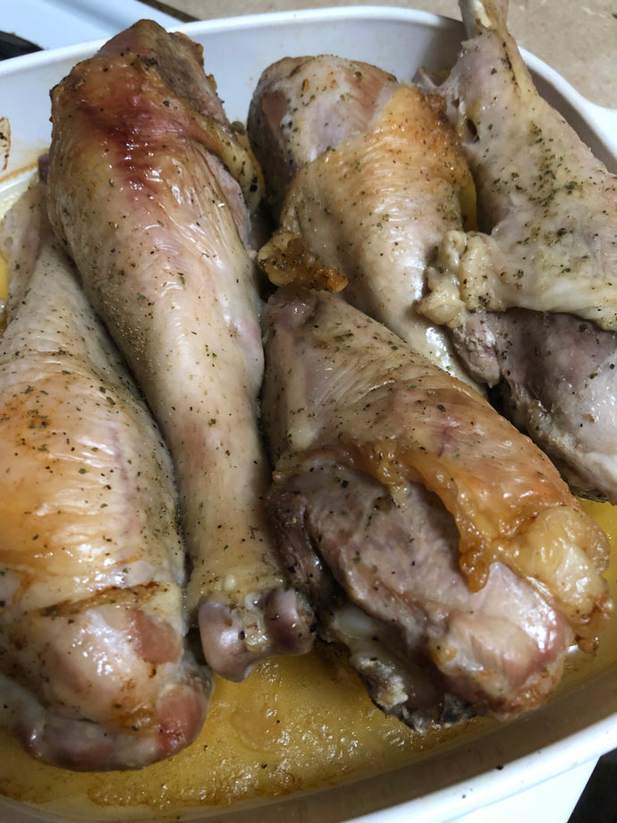 Baked turkey legs
