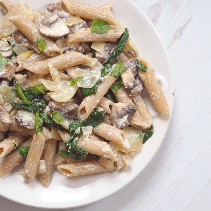 Mushroom and Herb Pasta [Vegan, Gluten-Free]