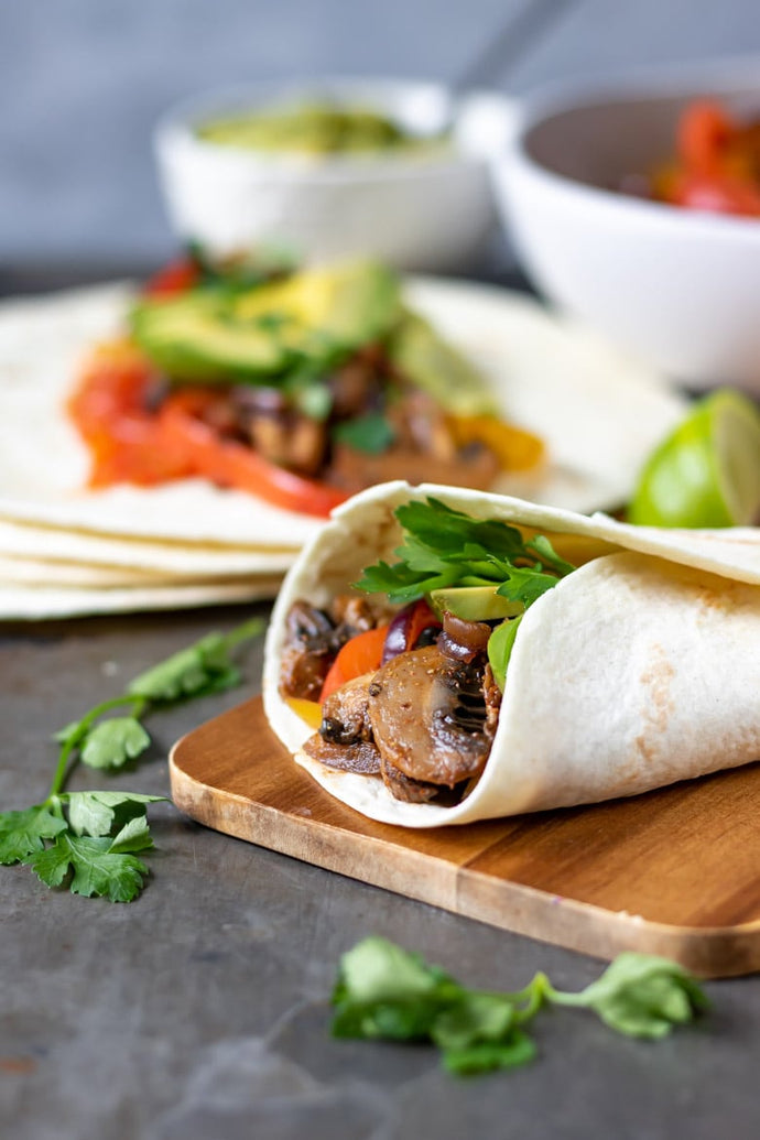 Vegan Fajitas with Mushrooms