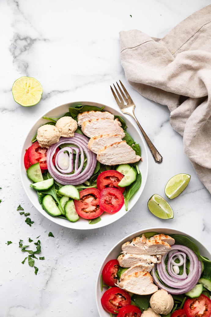 High Protein Hummus Chicken Salad