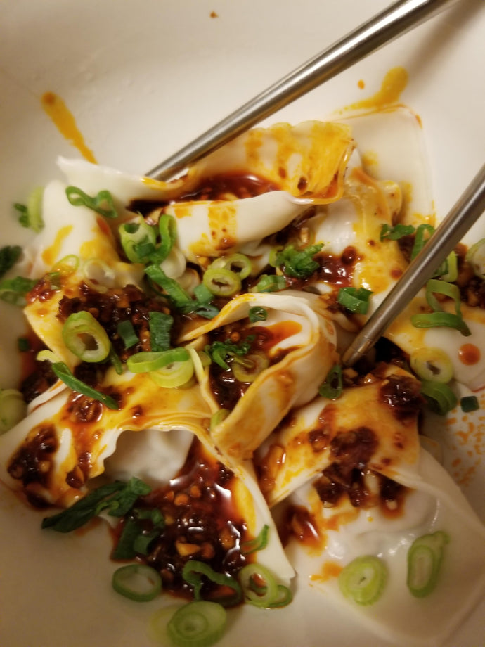 Sichuan Spicy Pork Wontons