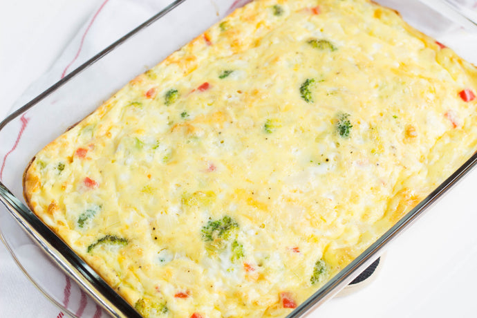 Veggie Egg Casserole | Introduce Eggs to Baby