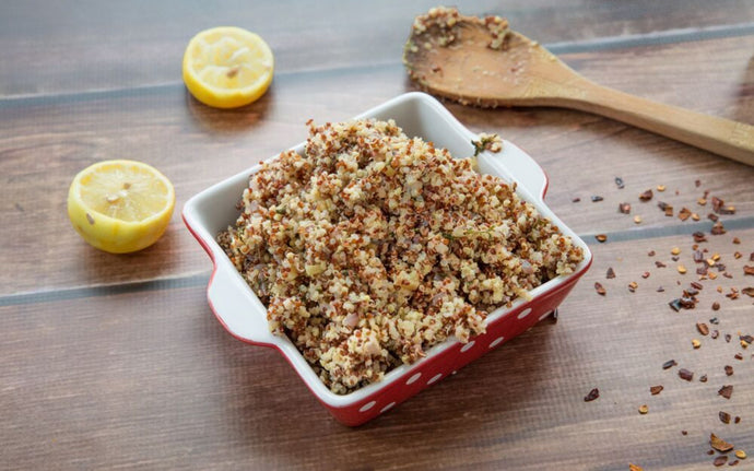 Roasted Garlic Lemony Quinoa [Vegan]