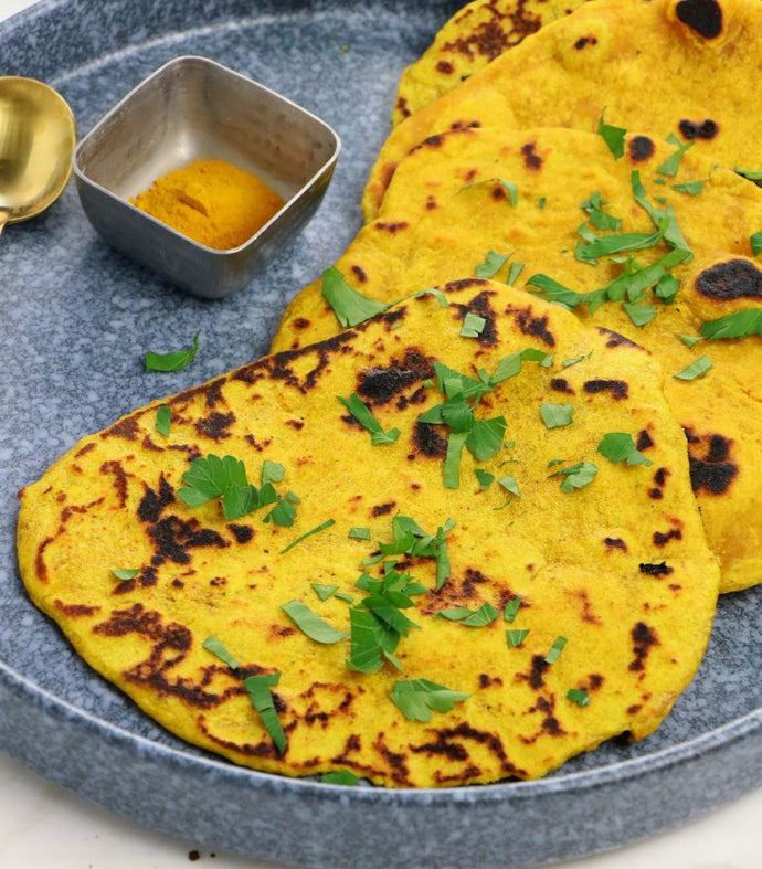 Turmeric Flatbread [Vegan]